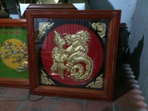 Chữ Phúc Giáp Vàng